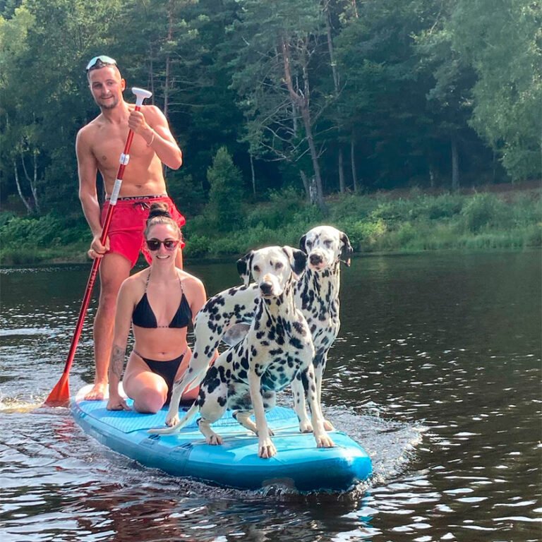 Paddle avec votre animal de compagnie sur le lac de Soursac